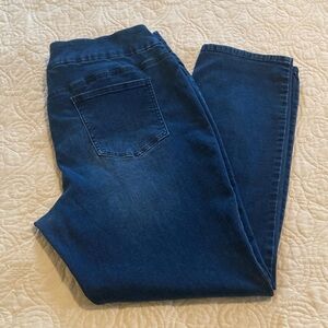 Chico's Straight Leg Jeans in Deep Indigo Wash US Size 16 Chico Size 3